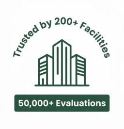 Trusted by 200+ healthcare facilities social proof badge