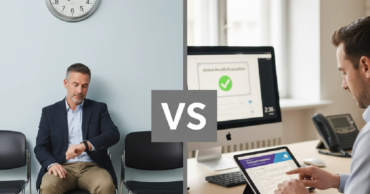 Clinic vs. Online Respirator Medical Evaluations: Cost, Time & Compliance Comparison